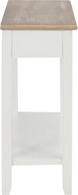 vidaXL Τραπέζι Κονσόλα Λευκό 110 x 35 x 80 εκ. Ξύλινο