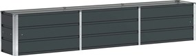 vidaXL Γλάστρα Ανθρακί 240 x 40 x 45 cm Ατσάλι