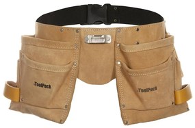 Toolpack Ζώνη Εργαλείων με Διπλή Θήκη Superior Δερμάτινη 366.004