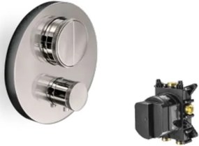 Almar Thermo Core Push E176632 Inox Finish - Θερμοστατικος Μίκτης εντοιχισμού 2 εξόδων