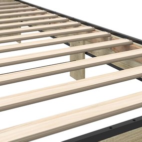 vidaXL Κρεβάτι με Κεφαλάρι Sonoma Δρυς 80 x 200 cm Επεξεργασμένο Ξύλο