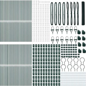 vidaXL Στύλος Περιφράξεων Πράσινο 100 x 1,4 μ (25 mm δίχτυ)
