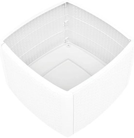 Βοηθητικό Τραπέζι Λευκό 54 x 54 x 36,5 εκ. Πλαστικό - Λευκό