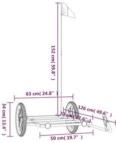 ΤΡΕΙΛΕΡ ΠΟΔΗΛΑΤΟΥ ΜΑΥΡΟ 126 X 63 X 34 ΕΚ. ΑΠΟ ΣΙΔΕΡΟ 94205