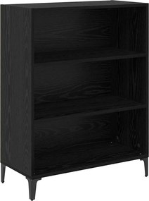 vidaXL Highboard Μαύρη Οξυά 69,5 x 34 x 180 εκ. Επεξεργασμένο Ξύλο