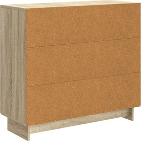 vidaXL Πλαϊνό γραφείο Sonoma Δρυς 89 x 34,5 x 80 εκ Επεξεργασμένο Ξύλο