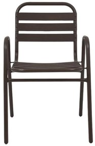 Καρέκλα 004 Fylliana Μεταλλική Καφέ 53x58x78 εκ. 53x58x78 εκ.