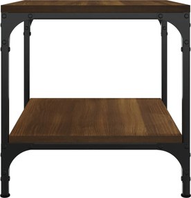 vidaXL Τραπεζάκια Σαλονιού 2 τεμ Καφέ Δρυς 40x40x40 εκ. Επεξ. Ξύλο
