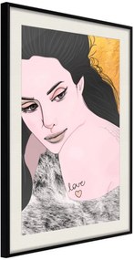 Αφίσα - Love Tattoo - 20x30 - Μαύρο - Με πασπαρτού