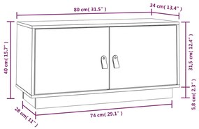 ΈΠΙΠΛΟ ΤΗΛΕΟΡΑΣΗΣ ΚΑΦΕ ΜΕΛΙ 80X34X40 ΕΚ. ΑΠΟ ΜΑΣΙΦ ΞΥΛΟ ΠΕΥΚΟΥ 818233