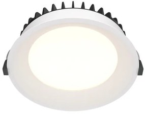 Φωτιστικό Πάνελ Χωνευτό LED 24W Λευκό ΙΡ44 Φ17,5cm 4000Κ Okno DL055-24W4K-W Maytoni DL055-24W4K-W