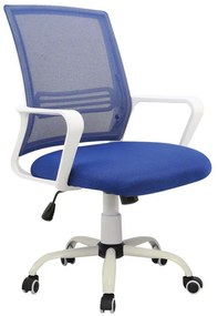 Πολυθρόνα Γραφείου A1600-W Μπλε Mesh 60x57x96-103cm