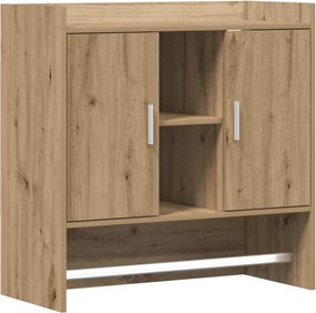 vidaXL Ράφι Τοίχου Επιτοίχιο Artisan Δρυς 80 x 36 x 80 εκ