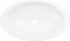vidaXL Νιπτήρας Λευκός 59,3x35,1x10,7 εκ. Συνθετικός Τεχνητό Μάρμαρο