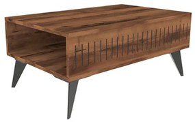 Τραπέζι Marla  σε καρυδί απόχρωση 90x56x40εκ
