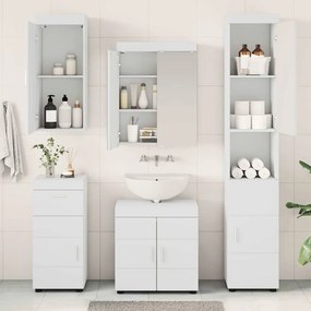 vidaXL Σετ Επίπλων Μπάνιου TULUM 5 τμχ. Λευκό 60 x 34 x 63 εκ