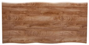 Τραπέζι Τραπεζαρίας AOSA Honey Maple/Μαύρο MDF/Μέταλλο 160x90x76cm - 14320044