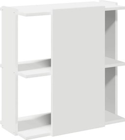 vidaXL Βιβλιοθήκη 3 επιπέδων Λευκό 60x30x60 cm Ξύλινη κατασκευή