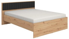 Bed Varadero 160 Artisan Oak - Black 175x206x92 cm