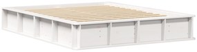vidaXL Κρεβάτι με Αποθηκευτικό Χώρο - Λευκό, 150 x 200cm, Σαπωνόξυλο.