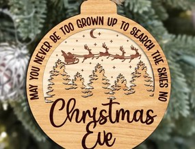 Σετ των 3 Intra απο ξύλο plywood 3mm-4mm πάχος Χριστουγεννιάτικο Στολίδι Άγιου Βασίλη Δίασταση 8x8 cm INTRAFABR-111757183