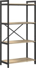 vidaXL Ράφι Βιβλίων Δρύς Sonoma 60 x 30 x 120 εκ Επεξεργασμένο ξύλο