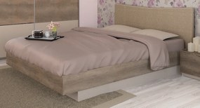 Κρεβάτι ξύλινο με δερμάτινη/ύφασμα MOKA 180x190 DIOMMI 45-123 DIOMMI-45-123