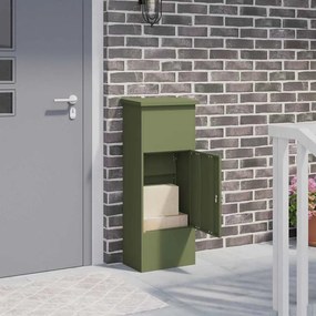 vidaXL Θυρίδα Πακέτων Λαδί 44.5 x 29 x 110.5 εκ Ατσάλι