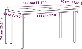 vidaXL Σετ Τραπεζαρίας Κήπου 5 Τεμαχίων Μαύρο με Μαξιλάρια