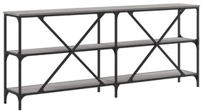 vidaXL Τραπέζι Κονσόλα Γκρι Sonoma 180x30x75 εκ. Επεξ. Ξύλο/Σίδηρος