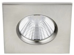 Χωνευτό Σποτ Φωτιστικό Οροφής LED 5,5W IP65 Τετράγωνο Zagros Trio Lighting-650610107-Νίκελ Ματ 650610107