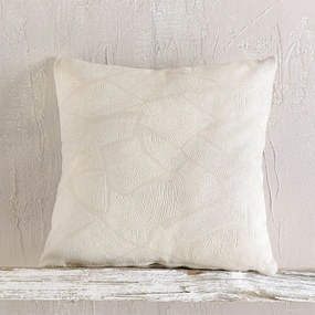 Μαξιλαροθήκη Διακοσμητική Casa Ecru Ρυθμός 40Χ40 Cotton-Polyester