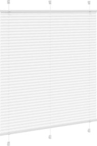 vidaXL Πλισέ περσίδα Λευκό 120x150 cm Πλάτος υφάσματος 119,4 cm