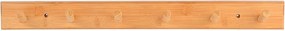 Κρεμάστρα Τοίχου 6 Θέσεων (59x6x7) Estia Bamboo 02-18320