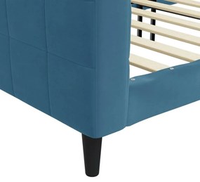 Καναπές Κρεβάτι Μπλε 80 x 200 εκ. Βελούδινος - Μπλε