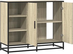 vidaXL Sideboard Sonoma Oak 92x35x76 cm Κατασκευασμένο ξύλο