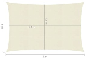 ΠΑΝΙ ΣΚΙΑΣΗΣ ΚΡΕΜ 5 X 6 Μ. ΑΠΟ HDPE 160 ΓΡ./Μ² 311191