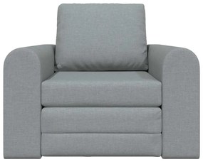 vidaXL Κρεβάτι καναπές Ανοιχτό γκρι 98 x 71 x 83 εκ. ύφασμα