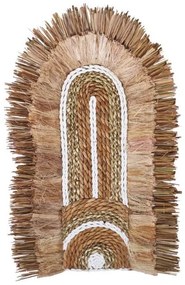 Διακοσμητικό τοίχου Earsy Inart seagrass σε φυσικό 58x32x8εκ 339-000035-339-000035-Καφέ 339-000035