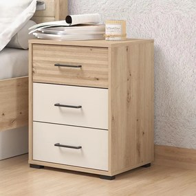 Κομοδίνο Modena NO3F Artisan - Cashmere 48x40x63 εκ. 48x40x63 εκ.