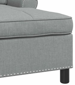 vidaXL Χαλάρωση με μαξιλάρι Ανοιχτό γκρι 91 x 157 x 91 εκ. ύφασμα