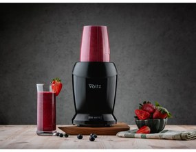 Nutri Blender Oliver Voltz OV51162D, 1200 W, 2 φλιτζάνια, BPA Free, 1L/800 ml, θρυμματισμός πάγου, μαύρο