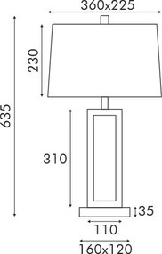 Πορτατίφ Aca Dennis MT240515 Black/White