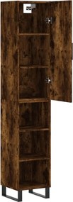 vidaXL Ντουλάπι Καπνιστή δρυς 34,5x34x180 εκ. από Επεξεργασμένο Ξύλο