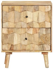 vidaXL Κομοδίνο 40 x 30 x 50 εκ. από Μασίφ Ξύλο Μάνγκο