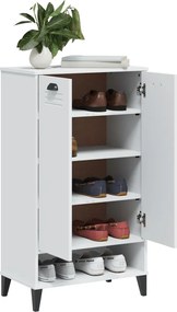 vidaXL Παπουτσοθήκη VIKEN Λευκή από Επεξεργασμένο Ξύλο