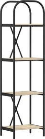 vidaXL Ράφι Βιβλίων Δρύς Sonoma 40 x 30 x 146 εκ Επεξεργασμένο ξύλο
