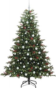 vidaXL Τεχνητό Χριστουγεννιάτικο Δέντρο με 300 LED Πράσινο 210 cm