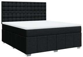 ΚΡΕΒΑΤΙ BOXSPRING ΜΕ ΣΤΡΩΜΑ ΜΑΥΡΟ 180X200 ΕΚ. ΥΦΑΣΜΑΤΙΝΟ 3291763