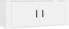 vidaXL Έπιπλο Τηλεόρασης Επιτοίχιο Λευκό 100x34,5x40 εκ.